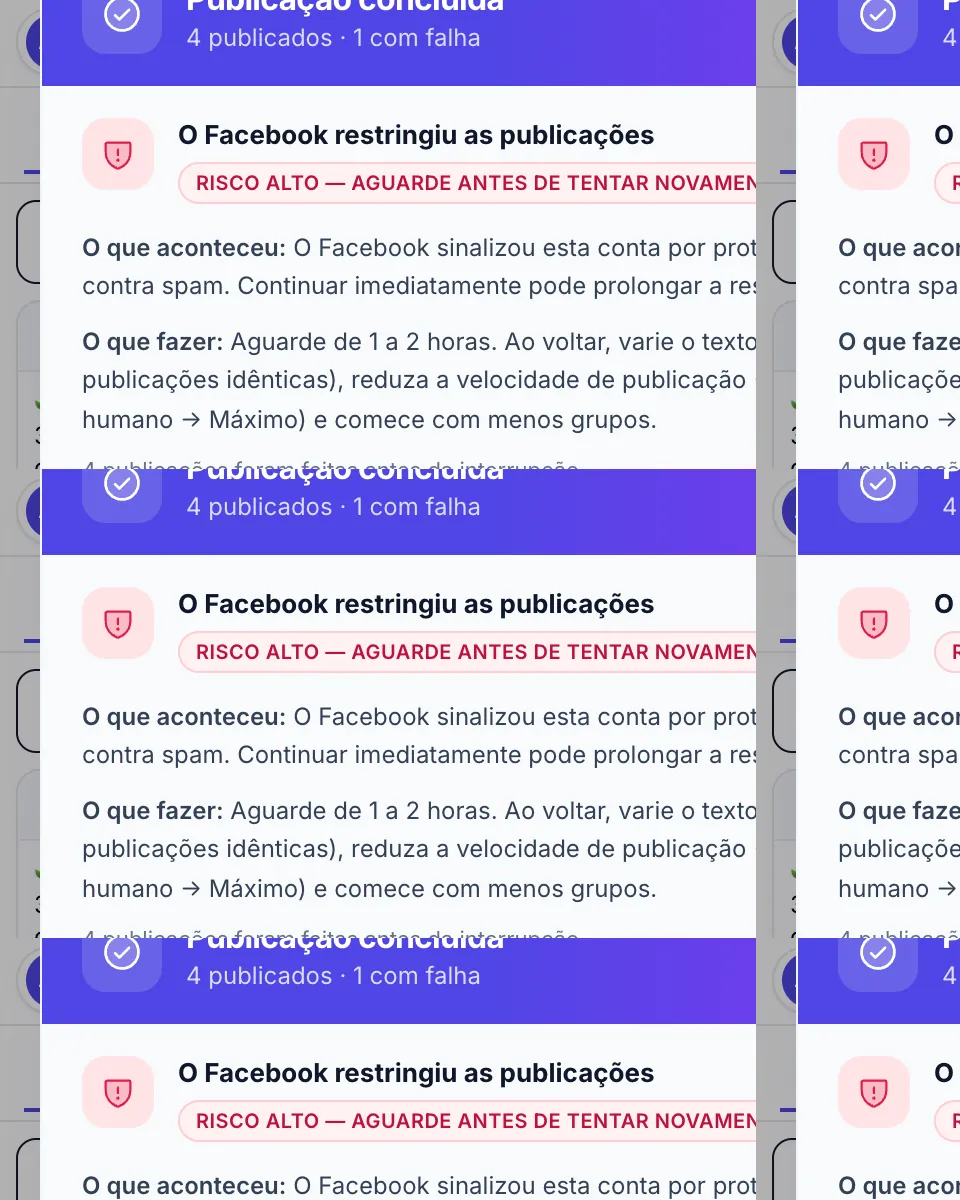 Uma campanha interrompida: o que aconteceu, o que fazer e quantos posts saíram antes da interrupção